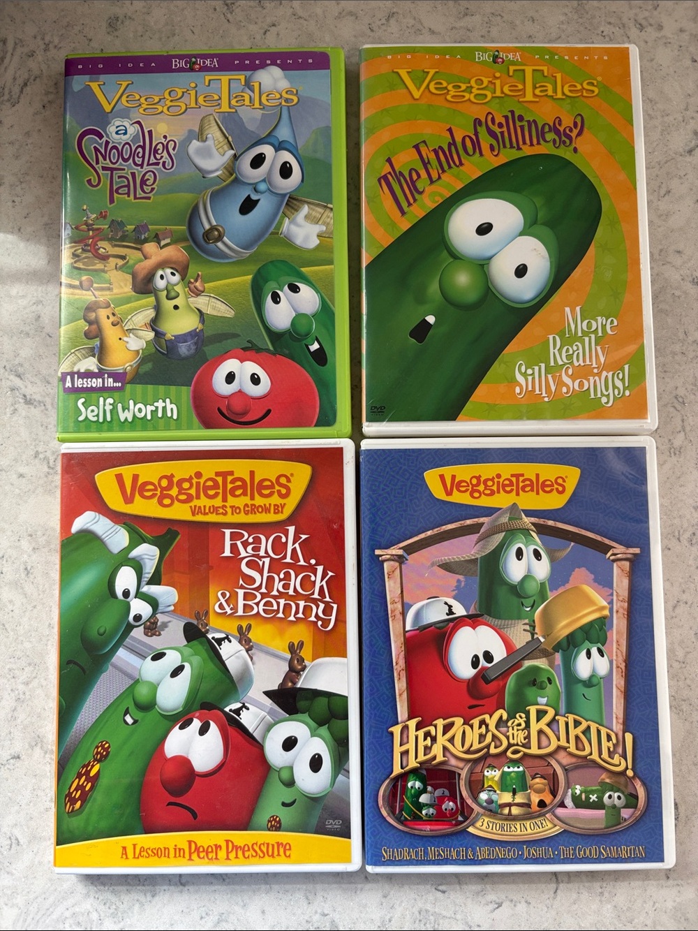 Veggie Tales DVD Lot of 4